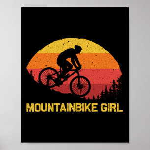 Cool Mountain Biking For Girls Kids Biker Mtb Bicy Poster