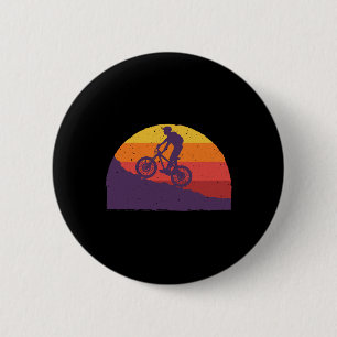 Cool Mountain Biking For Men Women Vintage Cycling 6 Cm Round Badge