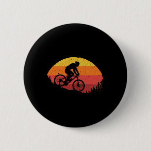 Cool Mountain Biking For Men Women Vintage Cycling 6 Cm Round Badge