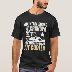 Cool Mountain Biking Grandpa for Men MTB Mountain T-Shirt