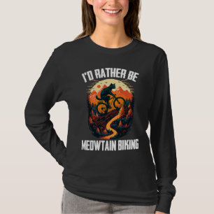 Cool Mountain Biking MTB Biker Cats For Men Women T-Shirt