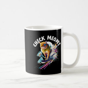 Cool mountain skier snowboard for men women kids coffee mug