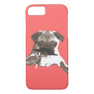 Cool Moustache Pug iPhone 7 case