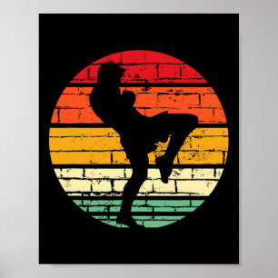 Cool Muay Thai Gift Martial Arts Instructor, Kickb Poster