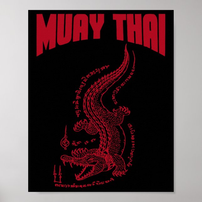 Cool Muay Thai Kickboxing For Men  Poster (Front)