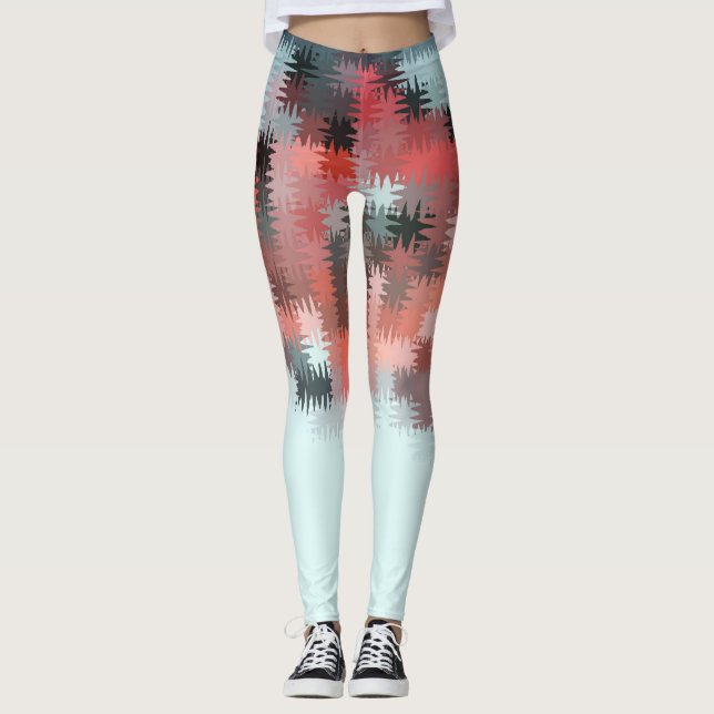 Cool Multi-Colour Pattern Leggings (Front)