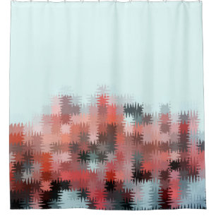 Cool Multi-Colour Pattern Shower Curtain