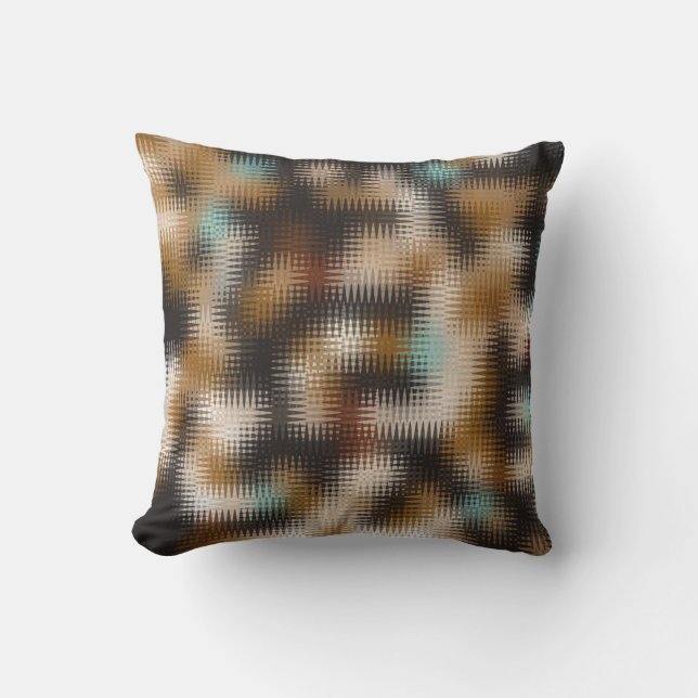 Cool Multi-Colour Zigzag Pattern Cushion (Front)