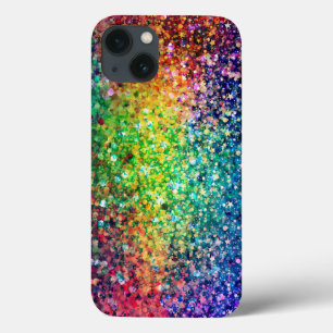 Cool Multicolor Retro Glitter & Sparkles Pattern 2 iPhone 13 Case