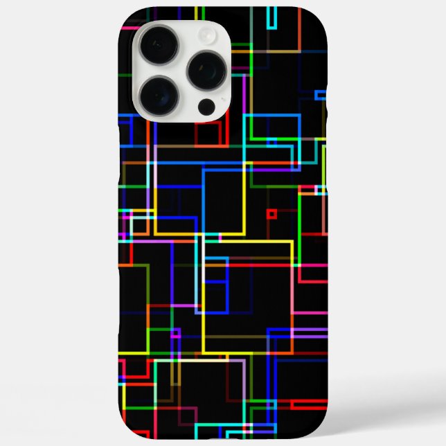 Cool Multicolored Striped Pattern Case-Mate iPhone Case (Back)