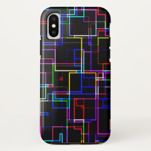 COOL Multicolored Striped Pattern iPhone XS Case