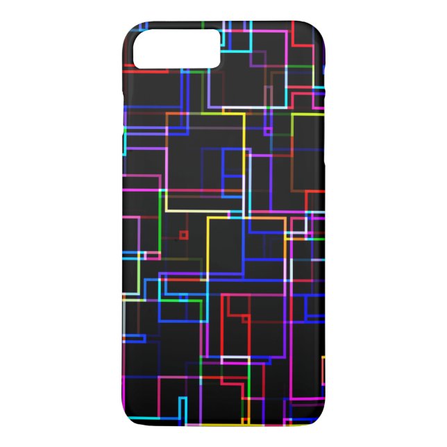 COOL Multicolored Striped Pattern Case-Mate iPhone Case (Back)