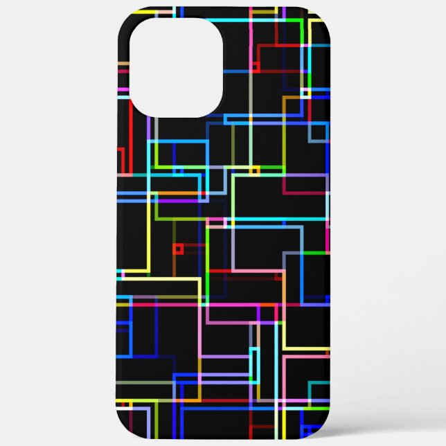 COOL Multicolored Striped Pattern  Case-Mate iPhone Case (Back)