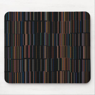 COOL Multicolored Striped Pattern Mouse Pad