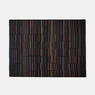 Cool Multicolored Stripes Doormat