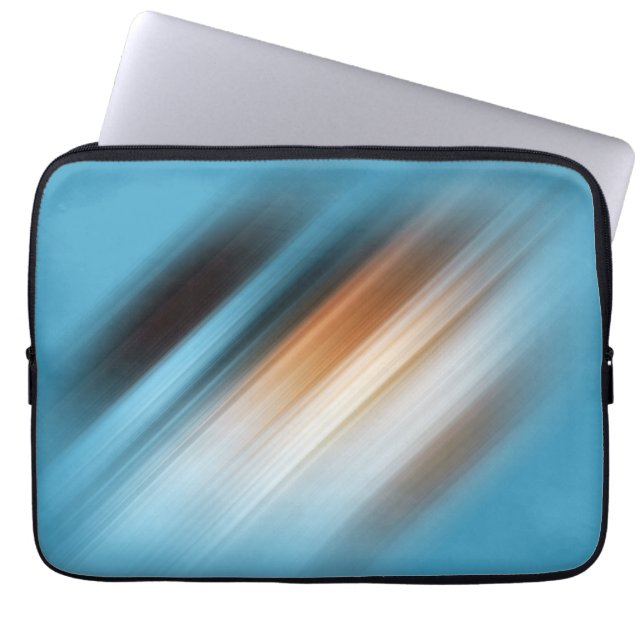 Cool Multicolored Stripes Laptop Sleeve (Front)