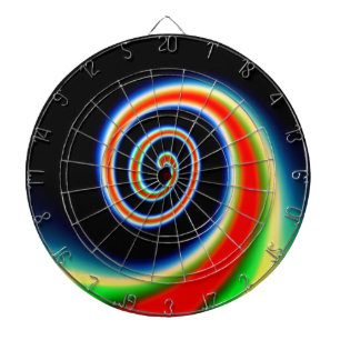COOL Multicolored Swirl Dartboard