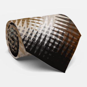 Cool Multicolored Wavy Zig Zag Pattern Tie