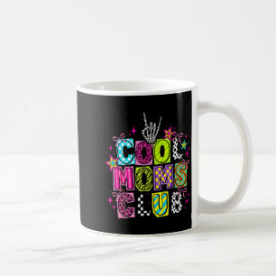 Cool Mum Club Retro Leopard Disco Hand Fun Humour Coffee Mug