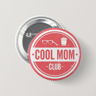 Cool Mum Club Vintage Retro Mum Design 6 Cm Round Badge