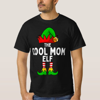 Cool Mum Elf Matching Family Christmas Women  T-Shirt