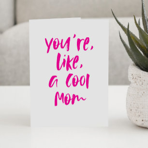 Cool mum fun bold Happy Mother's Day Card