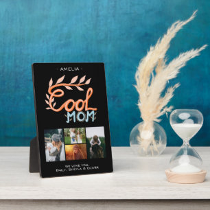 Cool Mum Hand Lettering Mother`s Day 4 Photo  Plaque