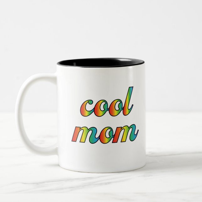 Cool Mum Two-Tone Coffee Mug (Left)