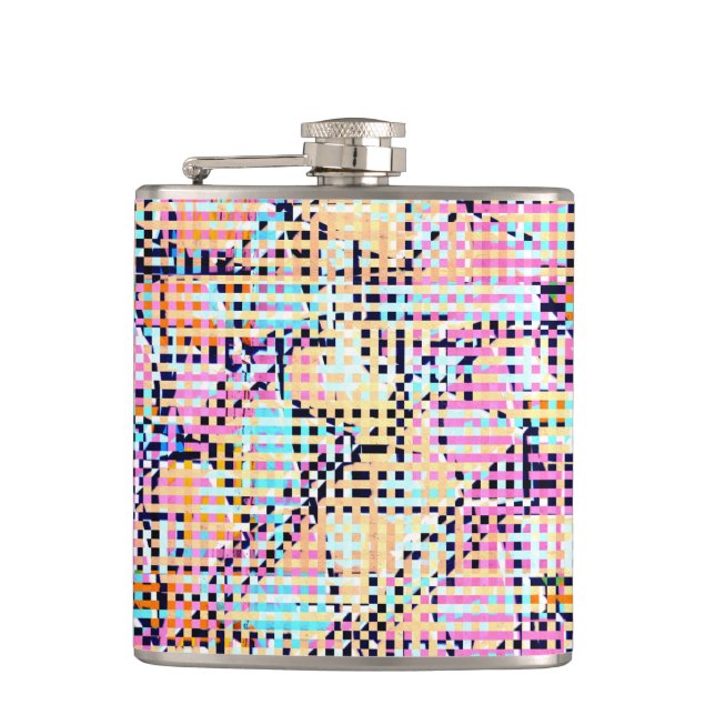 COOL Murray Abstract Pattern Hip Flask (Front)