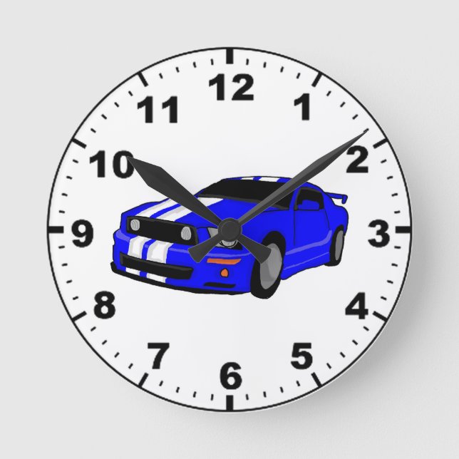 Cool muscle car design wall clocks (Front)