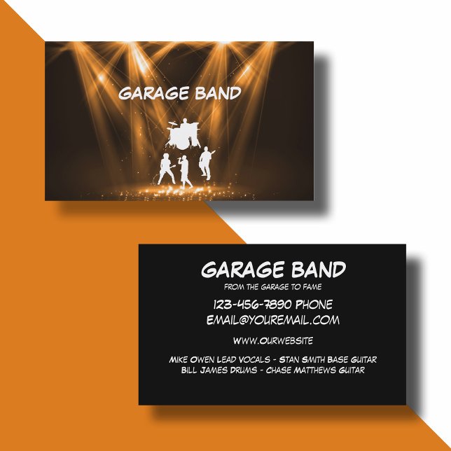 Cool Music Band Business Cards (Creator Uploaded)