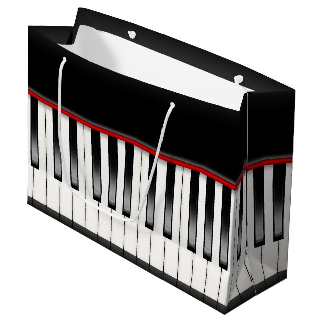 Cool Music lovers party piano bag (Front Angled)