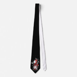 Cool Music notes dotted swirls flowers splatter Tie