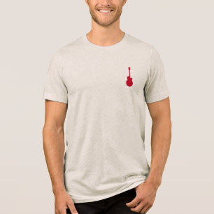 cool music stamp / guitars Tri-Blend shirt