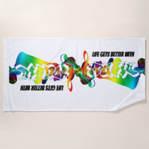 Cool Music Teacher Beach Towel