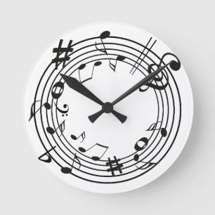 Cool Musical Round Clock