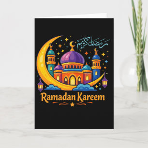 Cool Muslim Ramadan Praying Faith Worship Card