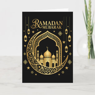 Cool Muslim Ramadan Praying Faith Worship Card