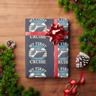 Cool My First Cruise Family Holiday Matching Wrapping Paper