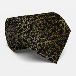 cool mystical lotus tiled pattern tie