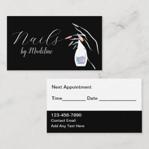 Cool Nail Manicure Appointment Business Cards