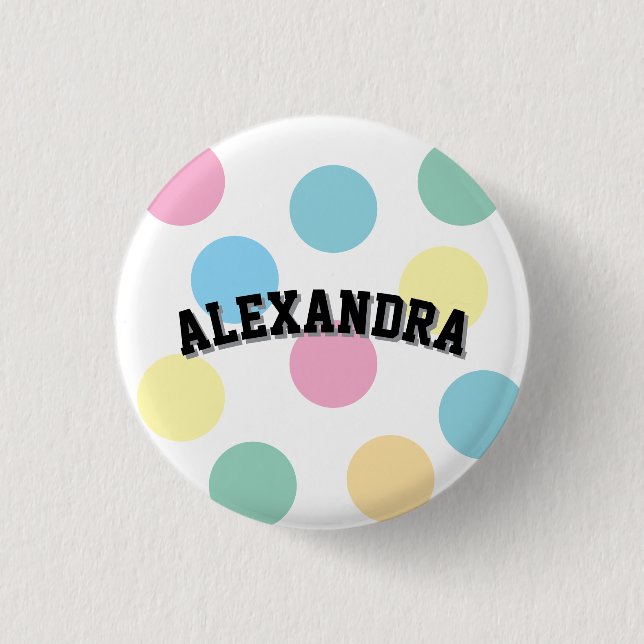 Cool Name Template  3 Cm Round Badge (Front)
