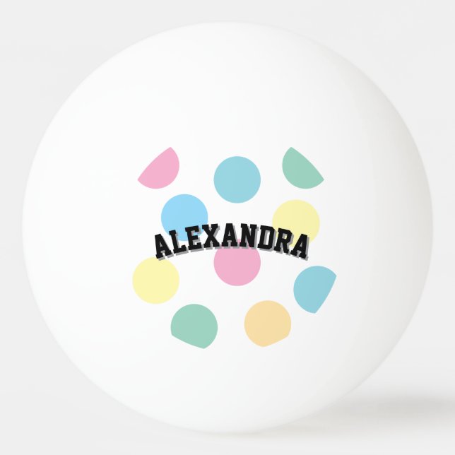 Cool Name Template  Ping Pong Ball (Front)