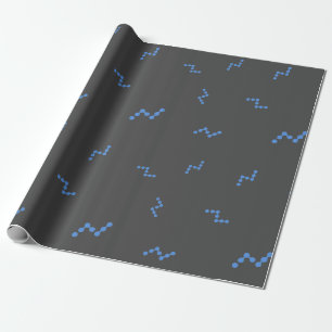 Cool Nano Cryptocurrency Coin Sign Pattern Wrapping Paper