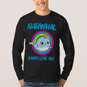 Cool Narwhal For Men Women Rainbow Tusk Sea Unicor T-Shirt