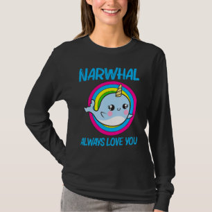 Cool Narwhal For Men Women Rainbow Tusk Sea Unicor T-Shirt