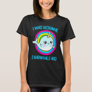 Cool Narwhal For Men Women Rainbow Tusk Sea Unicor T-Shirt