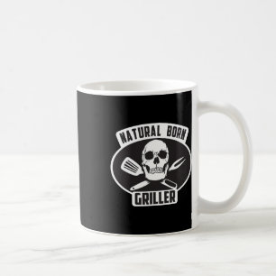 Cool Natural Born Griller Bbq Gift For Grill Maste Coffee Mug