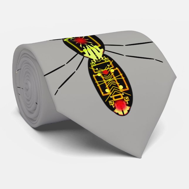 cool necktie with insects (Rolled)