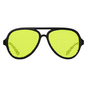 Cool neon chartreuse green bright solid party aviator sunglasses
